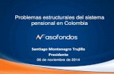 Problemas estructurales del sistema pensional en Colombia Monten… · sostenibilidad e inequidad • Cobertura: lo comparten el RAIS y el RPM • Sostenibilidad: problema del RPM