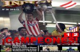 Revista Indios · El Atlético llevaba 8 meses sin remontar un partido (desde 26/09/2012 vs Betis; 2-4) y con Simeone solo había ganado 3 de los 18 partidos en los que encajó primero.