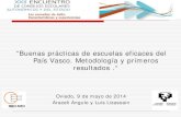 “Buenas prácticas de escuelas eficaces del País Vasco ...10618104-e2e7... · Evaluación Diagnóstica 2009 CAV. 4º Primaria Matemáticas-SES (promedios de los 432 centros escolares)