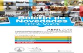 Boletin Novedades - Facultad de Ciencias Exactas ... · Programa Ayudas de Viajes al Exterior Plazo: 15 de mayo de 2015. La Asociación de Universidades Grupo Montevideo (AUGM) y