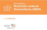 AULA VIRTUAL Nutrición enteral Domiciliaria (NED) · recomendaciones y a mejorar la comunicación entre ... número de centros participantes y el número medio de pacientes comunicados