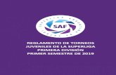 REGLAMENTO DE TORNEOS JUVENILES DE LA SUPERLIGA PRIMERA DIVISIÓN PRIMER SEMESTRE DE ... · 2019. 4. 9. · 4 Reglamento de Torneos Juveniles – Primera División 2018 CAPITULO I