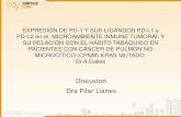 Discusion Dra Pilar Lianes - Sociedad Española de ... · •Se detecta en el 30% de fumadores y 10% de no-fumadores •Hasta ahora las terapias dirigidas no han tenido éxito en