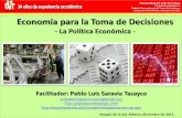 Presentación de PowerPoint - WordPress.com · 2012. 12. 7. · M. en E. Pablo Luis Saravia Tasayco // competitividadyeconomia@gmail.com //  //  ...