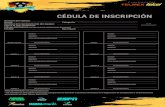 CÉDULA DE INSCRIPCIÓN - Copa Telmex Telcel · CÉDULA DE INSCRIPCIÓN Nombre del equipo: Rama: Nombre del representante del equipo: Liga a la que pertenece: Correo electrónico