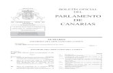 PARLAMENTO DE CANARIAS · Núm. 167 Fascículo II / 4 17 de junio de 2011 Boletín Oficial del Parlamento de Canarias iii. Áreas de suPervisión de la actividad de las administraciones