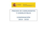 PRECIOS DE CARBURANTES Y COMBUSTIBLES ......COTIZACIÓN INTERNACIONAL DEL CRUDO BRENT, DE LA GASOLINA DE PROTECCIÓN Y DEL GASÓLEO DE AUTOMOCIÓN (CÉNTIMOS DE EURO POR LITRO) (2018-2019)