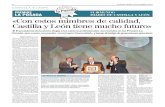 PREMIOS LA POSADA «Con estos mimbres de calidad, Castilla ... - Castilla y León… · buenas noticias», prosiguió Herrera. En su alocución, el presidente de la Junta solo acudió