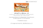 Kid’s Box 3 - Cambridge.es€¦ · Web viewImplica fer prediccions basades en el que s'ha sentit o llegit en relació als hàbits alimentaris, la salut o l'entorn, o ser consumidors