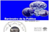 SEPTIEMBRE 2017 - 24horas.cl te informa de las noticias de ...€¦ · FUENTE: Barómetro de la Política, Septiembre 2017 Volvemos al nivel de confianza que había en Junio de 1990