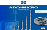 ADO-MICROADO-MICRO小径油穴付き超硬ドリル Small Diameter Carbide Drills with Oil Holes 2D·5D·12D·20D·30D 2D・5D：φ0.7〜φ2 12D・20D・30D：φ1〜φ2 全67アイテム