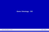 Gene Ontology: GO - UGR · 2012. 12. 18. · y el componente celular de los productos génicos • Estos términos GO se usan como atributos de los productos génicos por parte de