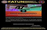 AÑOS FELIZ ANIVERSARIO - FATUN · FELIZ ANIVERSARIO - Universidad Nacional de Santiago del Estero - 10 de mayo de 1973 47 AÑOS CABA, 10 de mayo de 2020. Title: Comunicado 10-5-2020-
