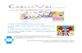 Secundaria-Programa de Carnaval- · 2020. 2. 16. · Pequeño desﬁle de carnaval a ritmo de “Santa Cruz en Carnaval”, canción emblemática del carnaval chicharrero. Concurso
