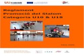Reglament Promoció del Slalom Categori a U10 & U18 · 2020. 1. 14. · discapacitat motora a través de la pràctica m en cadira de rodes "W-Eslàlom" INDEX Introducció Pàg.3 Introducció
