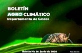 Boletin agroclimatico junio€¦ · Las Mesas Técnicas Agroclimáticas y la generación de información para los productores son uno de los compromisos de Colombia y las regiones