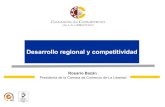 New Desarrollo regional y competitividad · 2020. 1. 25. · 0,0 10,0 20,0 30,0 40,0 50,0 60,0 70,0 80,0 Economía Personas Empresas Infraestructura Gobierno Perú: Índice de Competitividad