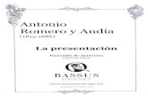 Antonio Romero y AndíaAntonio Romero y Andía (1815-1886) Arr. Pedro Rubio Descarga gratuita / Free Download Como di bassetto Clarinete bajo Cl. 10 Cl. 20 Cl. 30 Cl. 40 Cl. bajo ISMN: