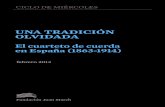 UNA TRADICIÓN OLVIDADA...ÍNDICE 5 Presentación 6 Introducción Una afición nueva “La restauración del buen gusto musical en España” (1863-1901) “Escrito en español”
