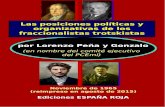 Las posiciones políticas y organizativas de los fraccionalistas ...LAS POSICIONES POLÍTICAS Y ORGANIZATIVAS DE LOS FRACCIONALISTAS TROTSKISTAS (Versión 1.1 — 2015-08-21) Ediciones