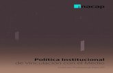 Política Institucional de Vinculación con el Medio · 2019. 11. 14. · Organizaciones sociales, gremiales, culturales, ... organizaciones sociales y de la comunidad, a través