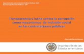 Transparencia y lucha contra la corrupción como mecanismos de … - Gonzalo... · 2010. 10. 26. · Departamento de Modernización del Estado y Gobernabilidad - DMEG Secretaria de