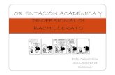 ORIENTACIÓN ACADÉMICA Y PROFESIONAL 2º BACHILLERATOchabacier.es/documentos/departamentos/Orientacion/2015... · 2016. 6. 8. · Y después de 2º Bachillerato… Ciclos Formativos