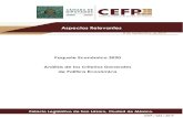 Aspectos Relevantes - CEFP · Aspectos Relevantes 8 de septiembre de 2019. 1 Centro de Estudios de las Finanzas Públicas Índice ... relevantes en virtud de que la economía mexicana