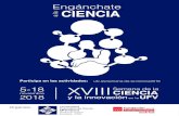 CARTEL Semana de la ciencia 2018 1 - ufv.es · Semana de la XVIII CIENCIA y la innovación en la UFV noviembre 2018 5-18 Engánchate Participa en las actividades: ufv.es/semana-de-la-ciencia2018