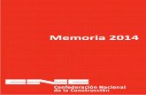 Memoria 2014 - CNCS(hu00pbmnv2n4w3vtbp4tkd45))/archivos...Jornada de estudio sobre la rehabilitación de edificios organizada por la Fundación Cercle d’Infraestructures y el Gremio
