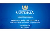 AVANCES ODS 6 GUATEMALA Ibero...6.1.1 Proporción de la población que dispone de servicios de suministro de agua potable gestionados de manera segura. META Meta 6.1 Para el 2030,