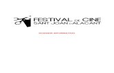 DOSSIER INFORMATIVO · 2018. 7. 15. · Dossier informativo Información práctica y actualizada sobre el Festival de Cine de Sant Joan d’Alacant y su última edición de 2018 La