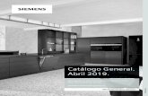 Catálogo General. Abril 2019. · 2019. 4. 4. · Electrodomésticos Siemens Catálogo General. Abril 2019. ... WM16W570EE Modo Demo WM14T46XES, WM14T491ES, WM10T469ES, WU14Q48XES,