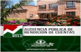 AUDIENCIA PÚBLICA DE RENDICIÓN DE CUENTAS 2015 · 2016. 3. 16. · AUDIENCIA PÚBLICA DE RENDICIÓN DE CUENTAS 2015 Departamento de PLANEACION Instituto Superior de Educación Rural