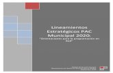 Lineamientos Estratégicos PAC Municipal 2020...2) Diagnóstico comunal participativo de salud actualizado; 3) Evaluación de las acciones y programas ejecutados anteriormente; 4)