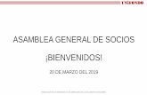 ASAMBLEA GENERAL DE SOCIOS - UNIFONDO · 2019. 6. 28. · 10.Presentación y aprobación –Proyecto Expansión de Crédito para Socios. 11.Elección de Revisoría Fiscal (2019-2021)