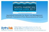 Specialized Hydraulics for Water Loss Management: Hydraulic Transients … · 2017. 12. 19. · Significant hydraulic transients occur when there are substantial changes in the momentum