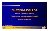 ENERGÍA EÓLICA - UNAMojs/pub/Presentaciones/Viento.pdf · CENTRO DE INVESTIGACIÓN EN ENERGÍA 15/60 Historia del uso de la energía eólica La historia de la energía eólica o