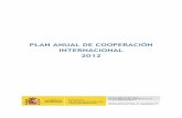 PLAN ANUAL DE COOPERACIÓN INTERNACIONAL 2012...II.1.2 Evidencias y recomendaciones del examen de pares del Comité de Ayuda al Desarrollo de la Organización para la Cooperación