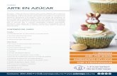 CURSO ARTE EN AZUCAR - Universidad de la Cienega ARTE EN AZUCAR.pdf · • Pastillaje • Forrado de pasteles básicos • Estructuración de pasteles varios niveles • Técnicas