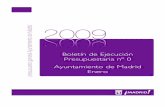 Boletín Ejecución Presupuestaria 2009. Nº 0 · 2015. 10. 3. · Ejecución Presupuestaria del Ayuntamiento de Madrid Boletín nº 0 Enero 2009 1.- Ejecución presupuestaria de