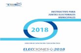 Instructivo para Juntas Electorales Municipales · 2017. 10. 12. · DIRECCIÓN DE CAPACITACIÓN Y EDUCACIÓN CÍVICA - TRIBUNAL SUPREMO ELECTORAL Instructivo para Juntas Electorales