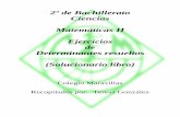 2º de Bachillerato Ciencias Matemáticas II Ejercicios de … · 2018. 9. 11. · (Extremadura. Septiembre 2007. Opción A. Ejercicio 3) a) DAI = 23 IAI Si en una matriz cuadrada