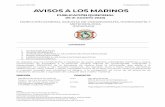 AVISOS A LOS MARINOS · 2020. 9. 2. · avisos 173-179. publicación 16/2020. avisos a los marinos publicaciÓn quincenal (16-31 agosto 2020) direcciÓn general adjunta de oceanografÍa,