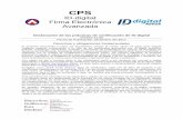CPS · Avanzada Declaración de las prácticas de certificación de ID-digital Versión 11.00 Fecha de Publicación: Diciembre del 2017 Derechos y obligaciones fundamentales El presente