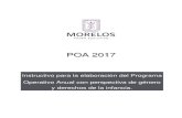 POA 2017 - Morelosdga.morelos.gob.mx/.../directorios/Instructivo_POA_2017.pdfPOA 2017 Instructivo para la elaboración del POA con perspectiva de género y derechos de la infancia.