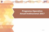 Programa Operativo Anual Institucional 2017Politécnicas, en la determinación de los compromisos que asumieron en su POA 2017. Misión y Visión Institucional. Estructura Programática