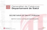 SECRETARIA DE SALUT PÚBLICA · la Subdirecció d’Avaluacions Mèdiques de la Secretaria ... - Resolució del Gerent de l’ICS núm. 4/91 va constituir el Centre de Reconeixement