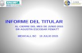 CAMEBC – Comisión de Arbitraje Médico del Estado de Baja ... - …camebc.gob.mx/pdf/2015/2trimestre/I Presentacion... · 2018. 8. 24. · REUNIONES CON PRENSA Y TELEVISION 1.-
