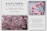 FAPyMPE...Programa de los I Encuentros de Primavera de FAPyMPE Viernes 24 de marzo de 2017 16:30 - 16:45 Inauguración de los encuentros por parte de D. José Luis Marín (Presidente